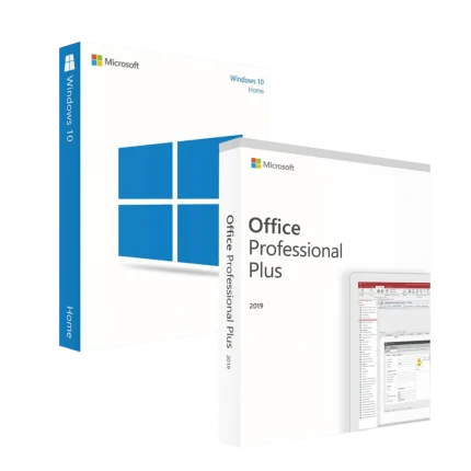 Pachet Windows 10 Home + Office 2019 Pro Plus - Licente Permanente