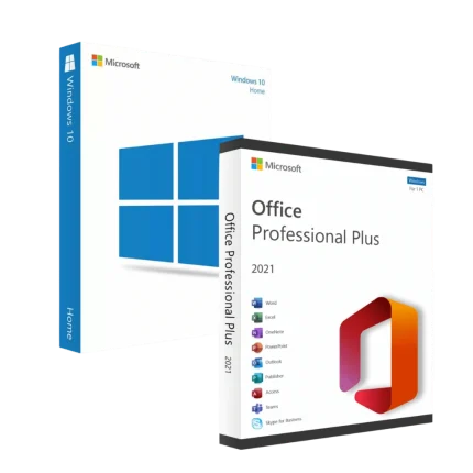 Pachet Windows 10 Home + Office 2021 Pro Plus - Licente Permanente