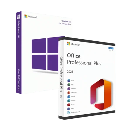 Pachet Windows 10 Pro + Office 2021 Pro Plus - Licente Permanente