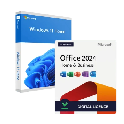 Pachet Windows 11 Home + Office 2024 Home and Business - Asociere cont MS - PC / MAC