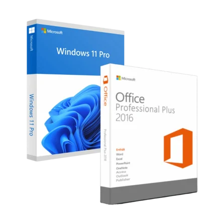 Pachet Windows 11 Pro + Office 2016 Pro Plus - Licente Permanente