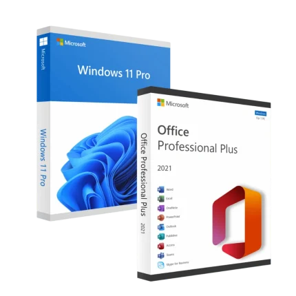 Pachet Windows 11 Pro + Office 2021 Pro Plus - Licente Permanente